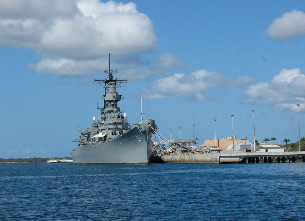 Battleship in Pearl Harbor